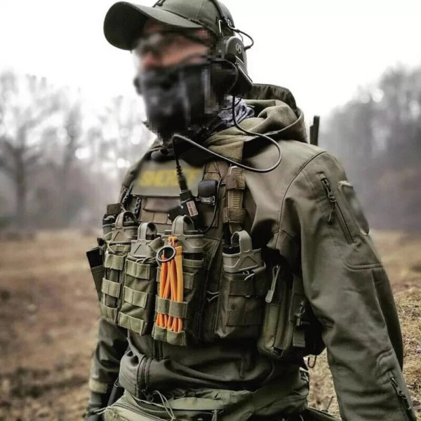 Тактичний ремінь одноразовий тримач чорного кольору