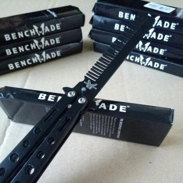 Гребінець метелик benchmade (ніж метелик для тренувань)