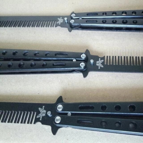 Гребінець метелик benchmade (ніж метелик для тренувань)