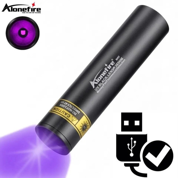 AloneFire SV57: Портативний УФ-ліхтарик для флуоресцентних матеріалів та антикваріату