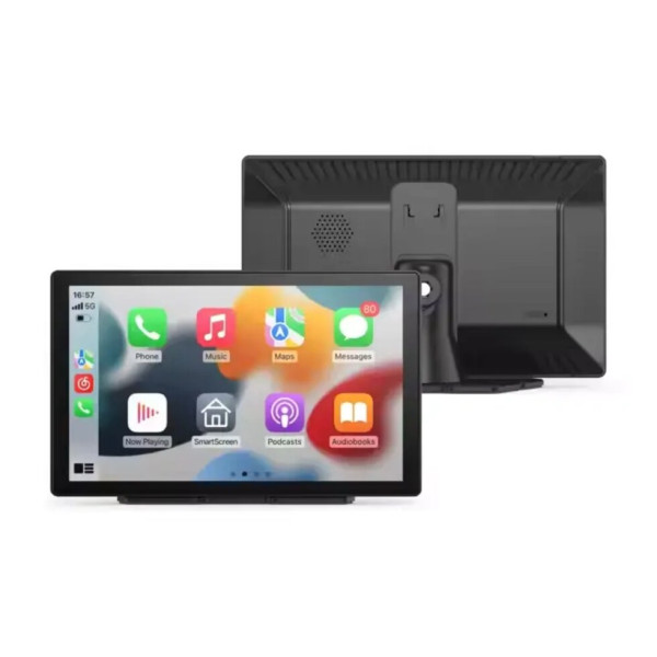 Мультимедійний комбайн Easy-Mount: 9" QLED, CarPlay, Android Auto, AHD 720, Bluetooth, SD, FM