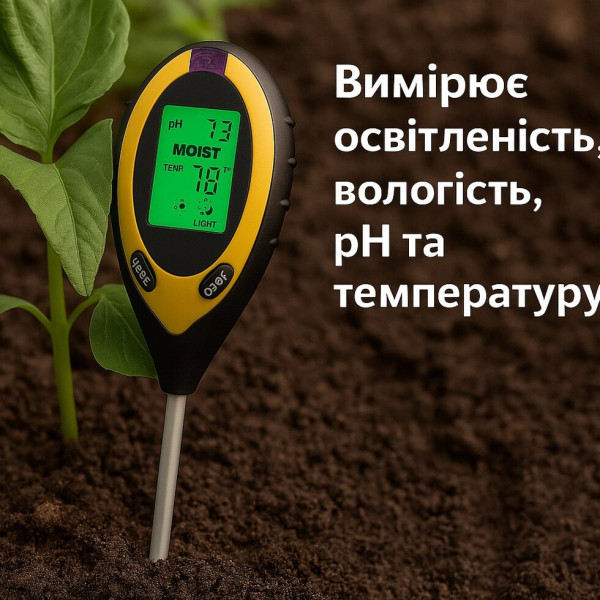 EcoGrow Sensor - мультифункціональний ґрунтовий тестер нового покоління
