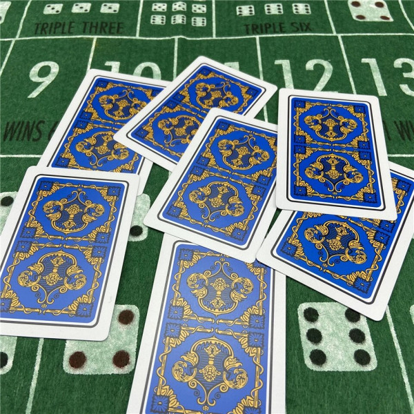 Покерні карти Texas Hold'em 2 колоди ПВХ, водонепроникні (червоні та сині)