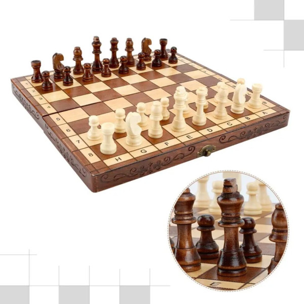 Класичні шахи 4040 см - ручне виготовлення, турнірний формат
