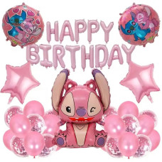 Прикраси на день народження «Happy Birthday» у стилі Ліло та Стіч, 40 елементів