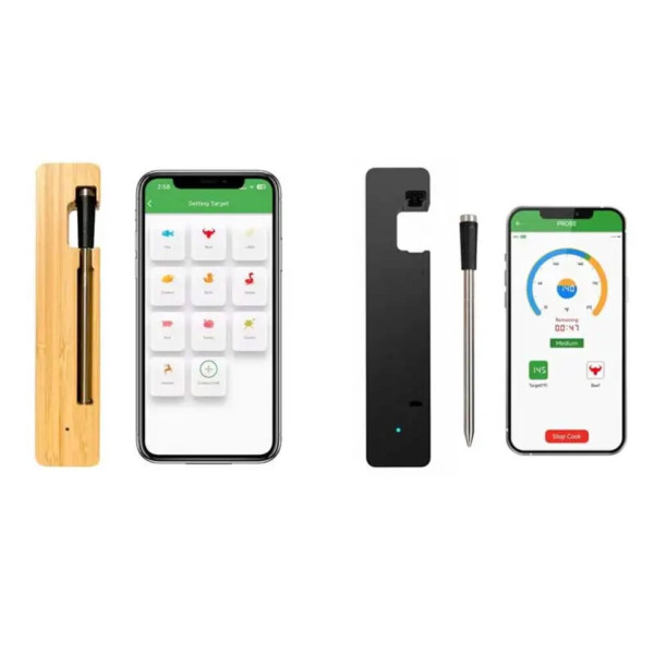 Розумний бездротовий термометр для м'яса з Bluetooth 5.2 та IP68