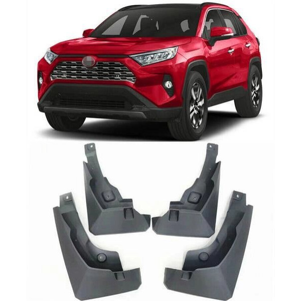 Бризковики для Toyota Rav 4 рестайлінг 2019 рік у комплекті 4 шт