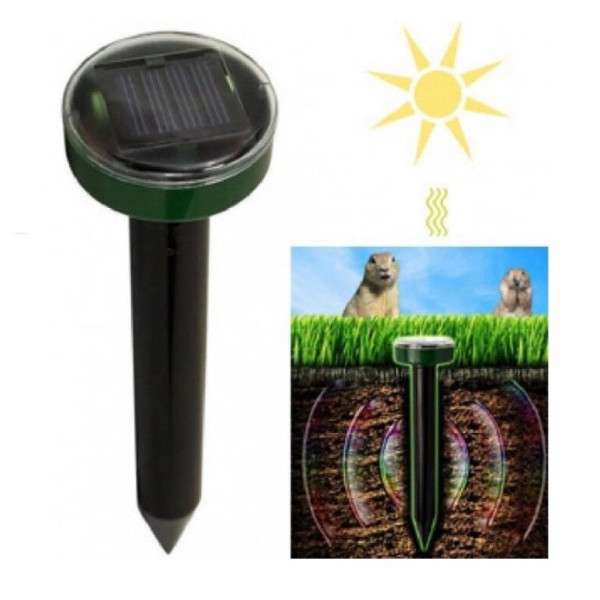 Відлякувач ультразвуковий гризунів на сонячній батареї Solar Sonic Pulse Repeller D-4561