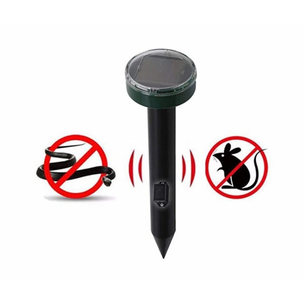 Відлякувач ультразвуковий гризунів на сонячній батареї Solar Sonic Pulse Repeller D-4561