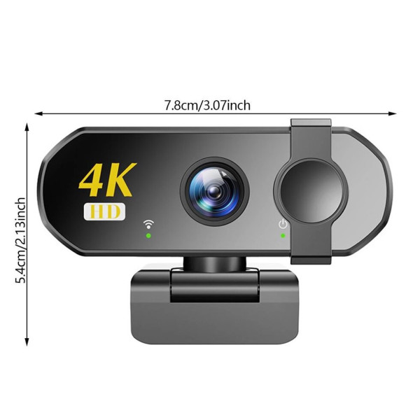 Веб-камера 4K Ultra HD з автофокусом та мікрофоном