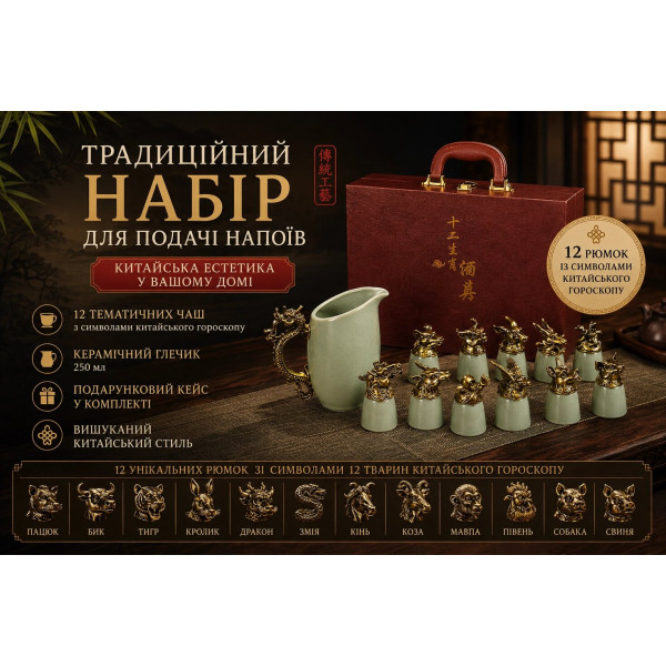 Премиальный набор для сервировки напитков в китайском стиле