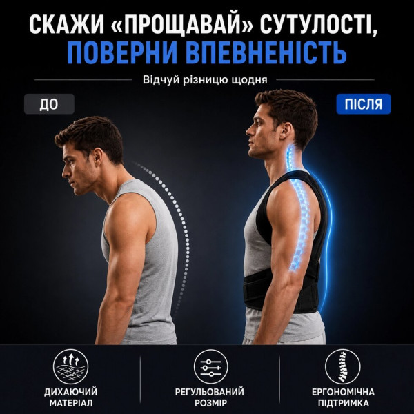 Корсет-корректор осанки для ежедневного использования