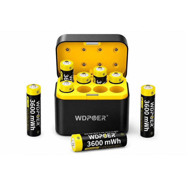 Набір AA Li-ion 1.5V 3600 mWh із розумною зарядною станцією