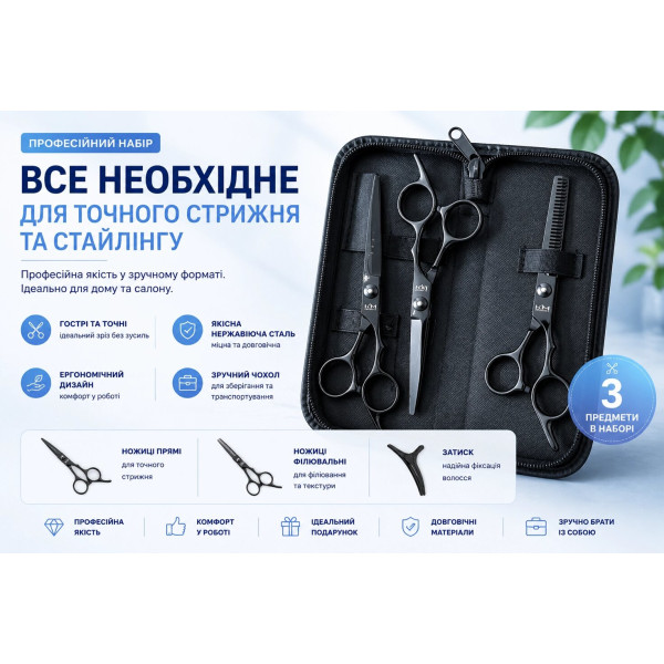 Перукарський набір для домашнього та професійного використання