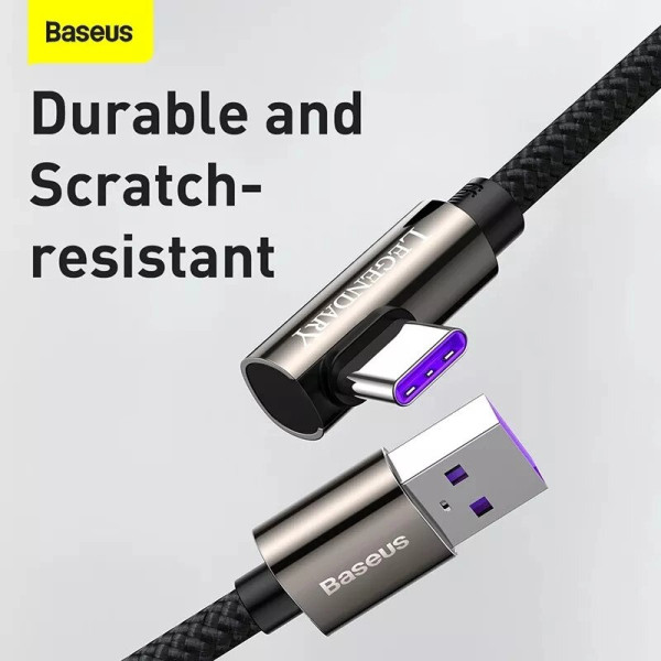 Usb кабель 2 метри baseus pd 65 legend series для швидкої зарядки+ швидкий протокол передачі кутовий