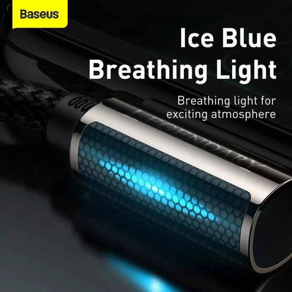 Usb кабель 2 метри baseus pd 65 legend series для швидкої зарядки+ швидкий протокол передачі кутовий