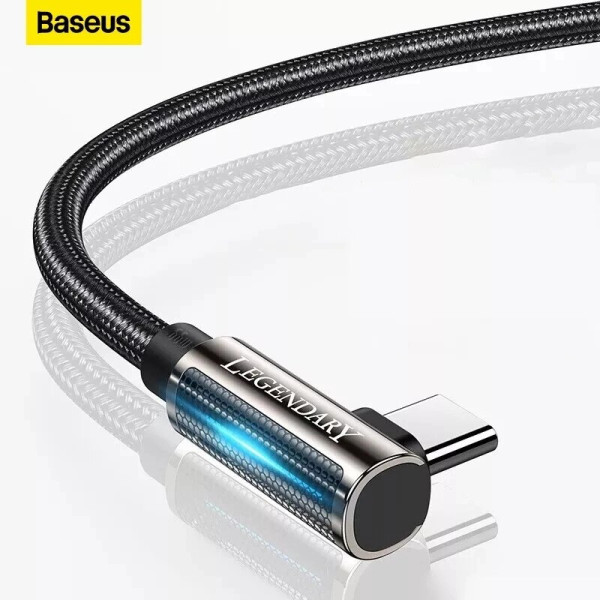 Usb кабель 2 метри baseus pd 65 legend series для швидкої зарядки+ швидкий протокол передачі кутовий