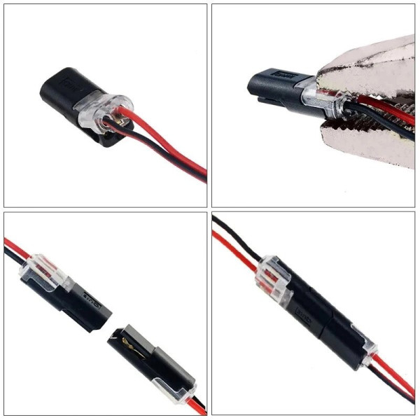 Конектор низьковольтний 2pin lp40 10 шт 5 пар з'єднувач дроту без паяння 22 20AWG Вогнестійкість: UL94v-0